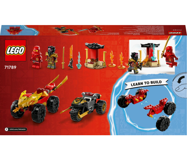 LEGO Ninjago 71789 Bitwa samochodowo-motocyklowa Kai vs. Ras - 1144467 - zdjęcie 8